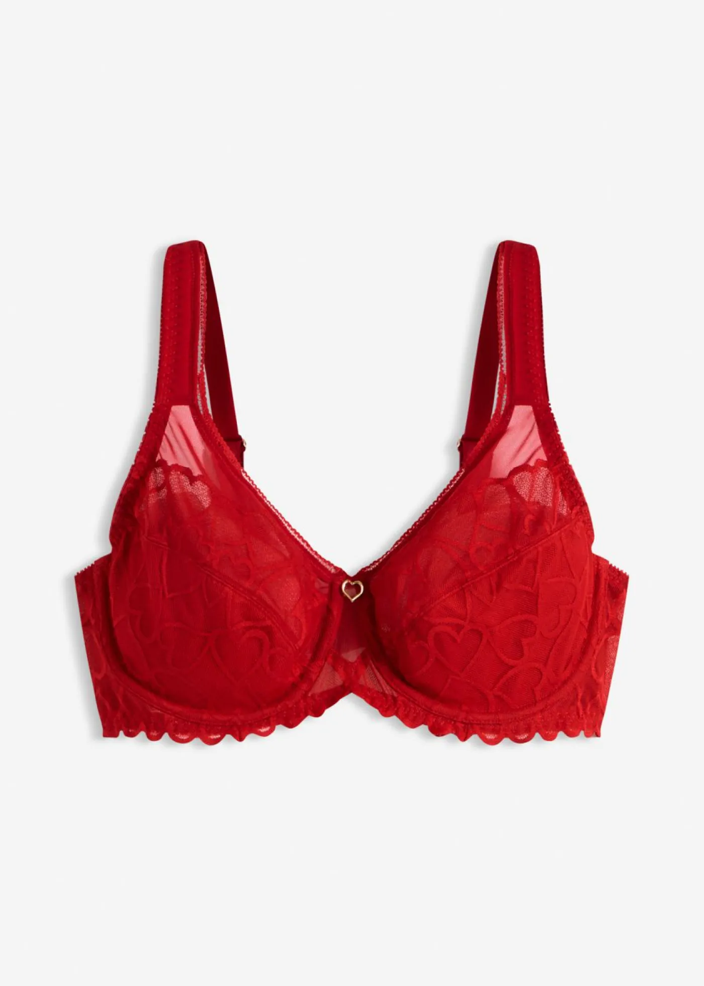 bonprix bonprix Sujetador reductor con tirantes acolchados Rojo salsa Online