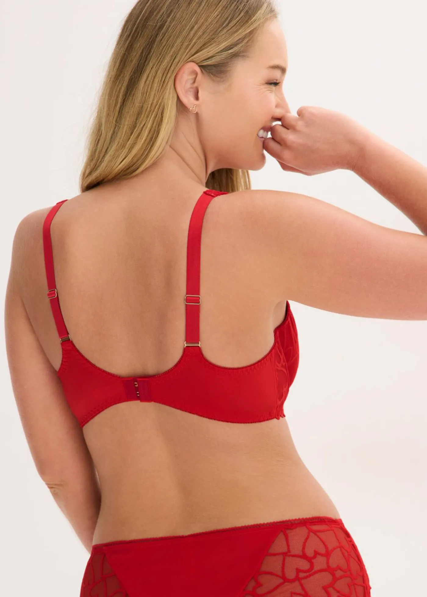 bonprix bonprix Sujetador reductor con tirantes acolchados Rojo salsa Online