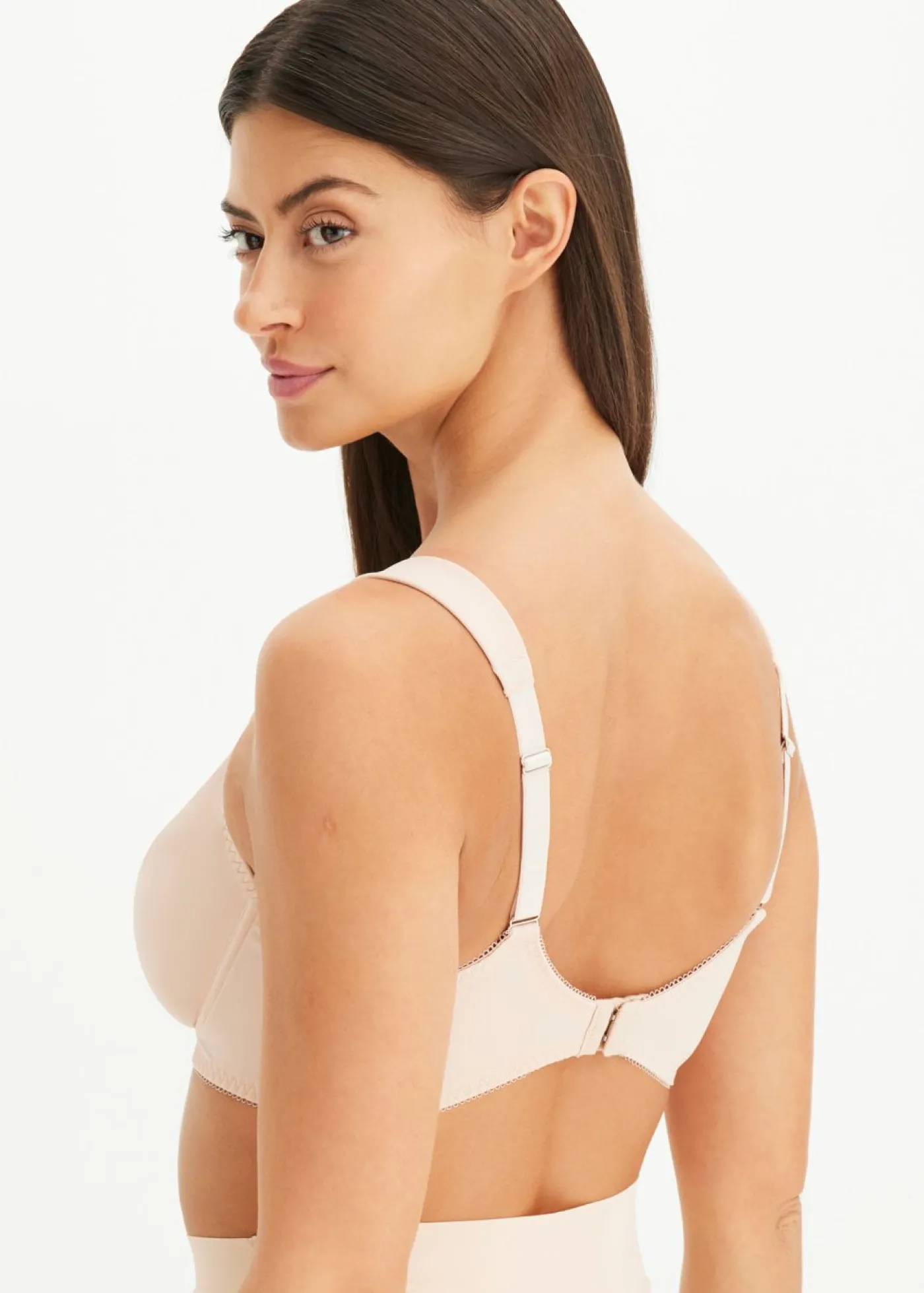 bonprix bonprix Sujetador reductor con tirantes acolchados Beige mate