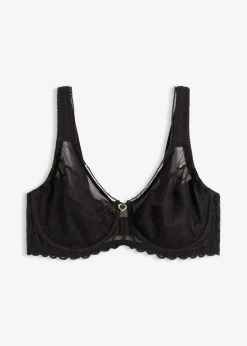 bonprix bonprix Sujetador reductor con tirantes acolchados Negro Outlet