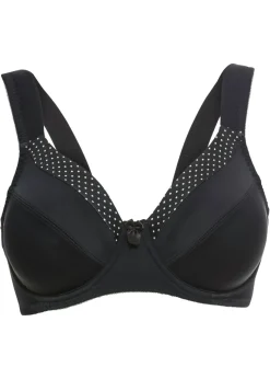 bonprix bonprix Sujetador reductor con tirantes acolchados Negro-beige Clearance