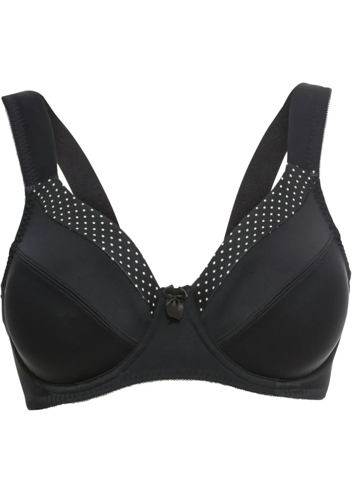 bonprix bonprix Sujetador reductor con tirantes acolchados Negro-beige Clearance