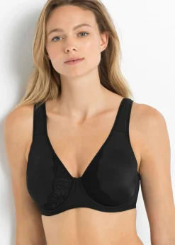 bonprix bonprix Sujetador reductor con tirantes acolchados Negro Online
