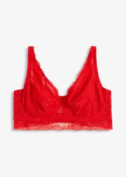 bonprix bonprix Sujetador reductor de encaje con aros y lentejuelas elegantes fresa Discount