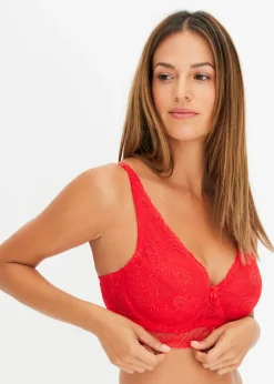 bonprix bonprix Sujetador reductor de encaje con aros y lentejuelas elegantes fresa Discount