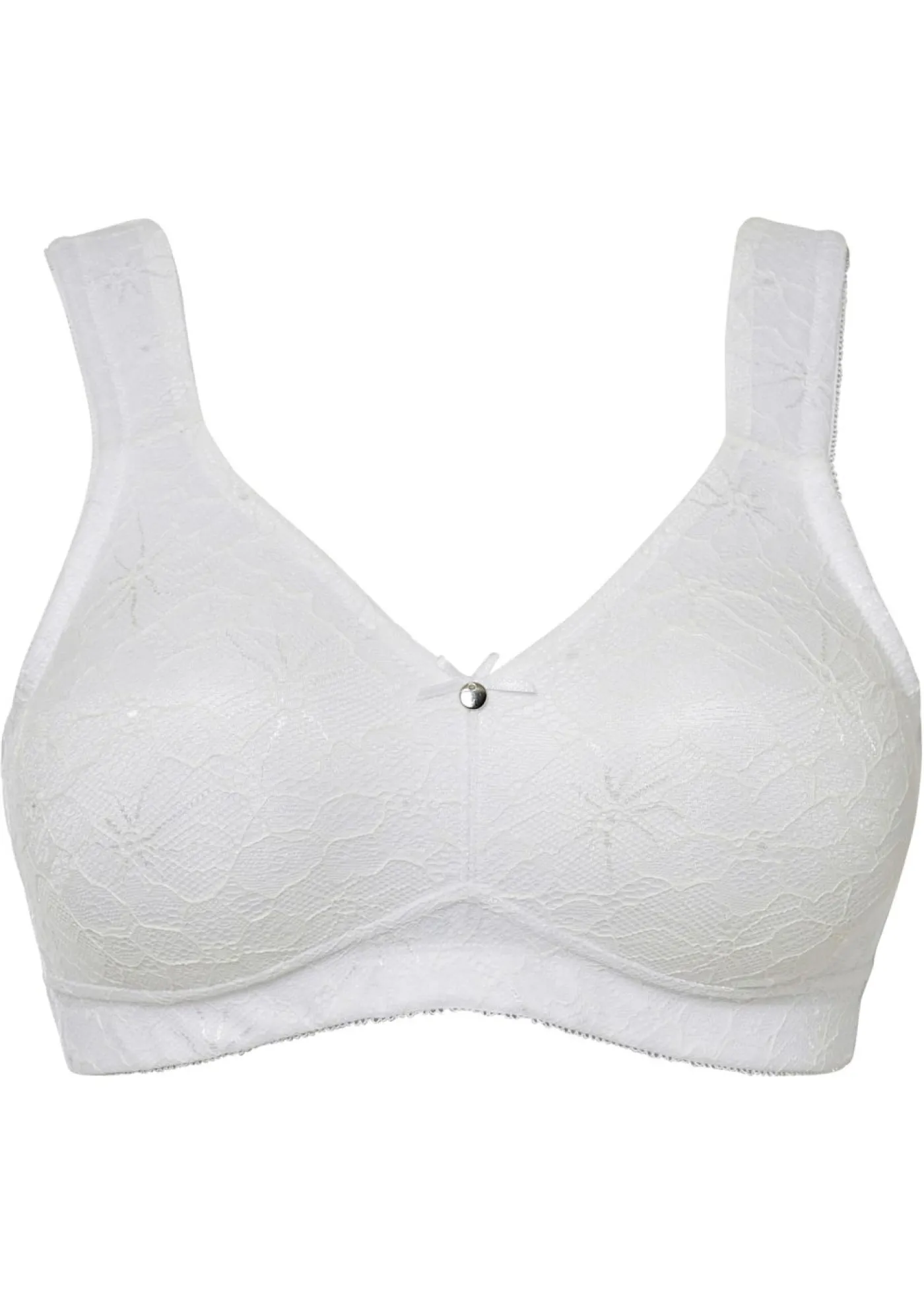 bonprix bonprix Sujetador reductor sin aros con tirantes acolchados Blanco Discount