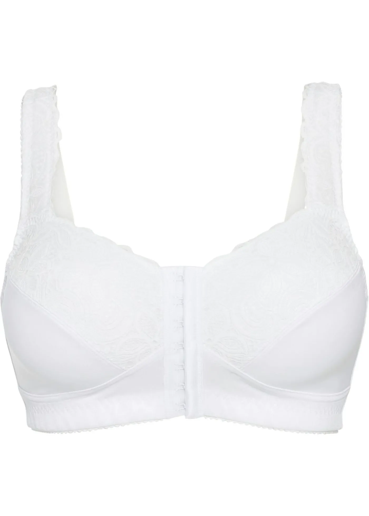 bonprix bonprix Sujetador reductor sin aros con cierre frontal Blanco Hot