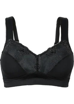 bonprix bonprix Sujetador reductor sin aros con tirantes acolchados Negro