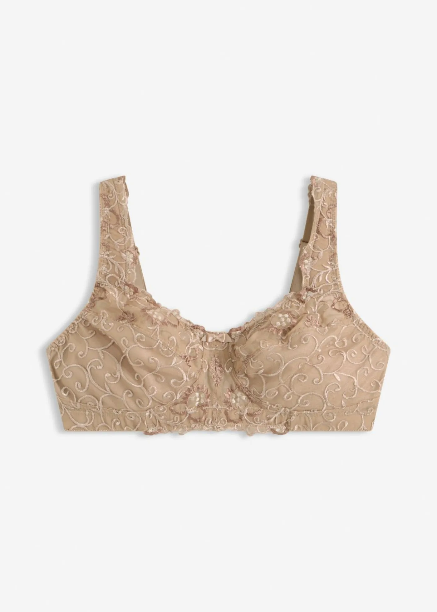 bonprix bonprix Sujetador reductor sin aros con tirantes acolchados Nude
