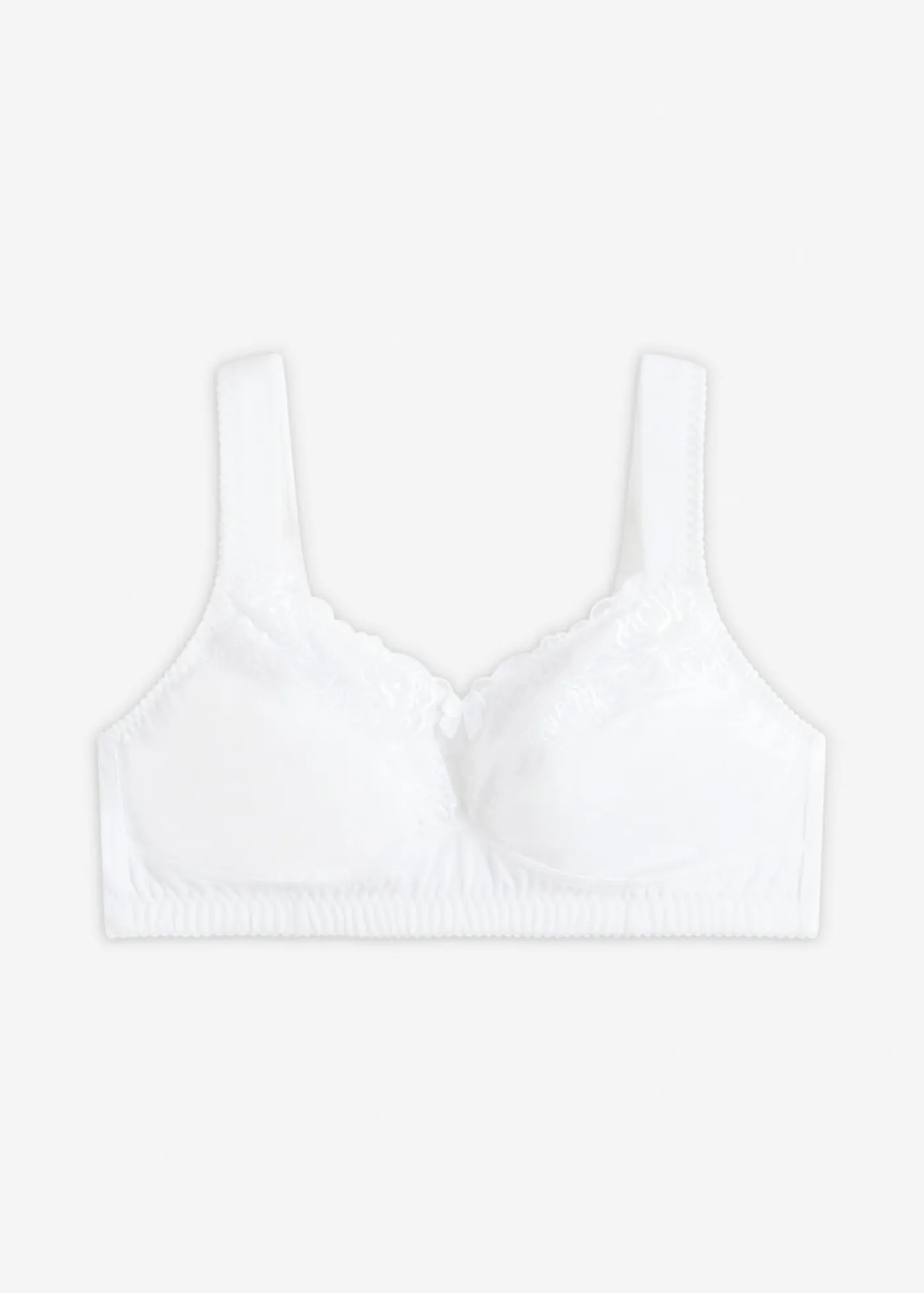 bonprix bonprix Sujetador reductor sin aros con tirantes acolchados Blanco Discount