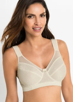 bonprix bonprix Sujetador reductor sin aros con tirantes acolchados Champán