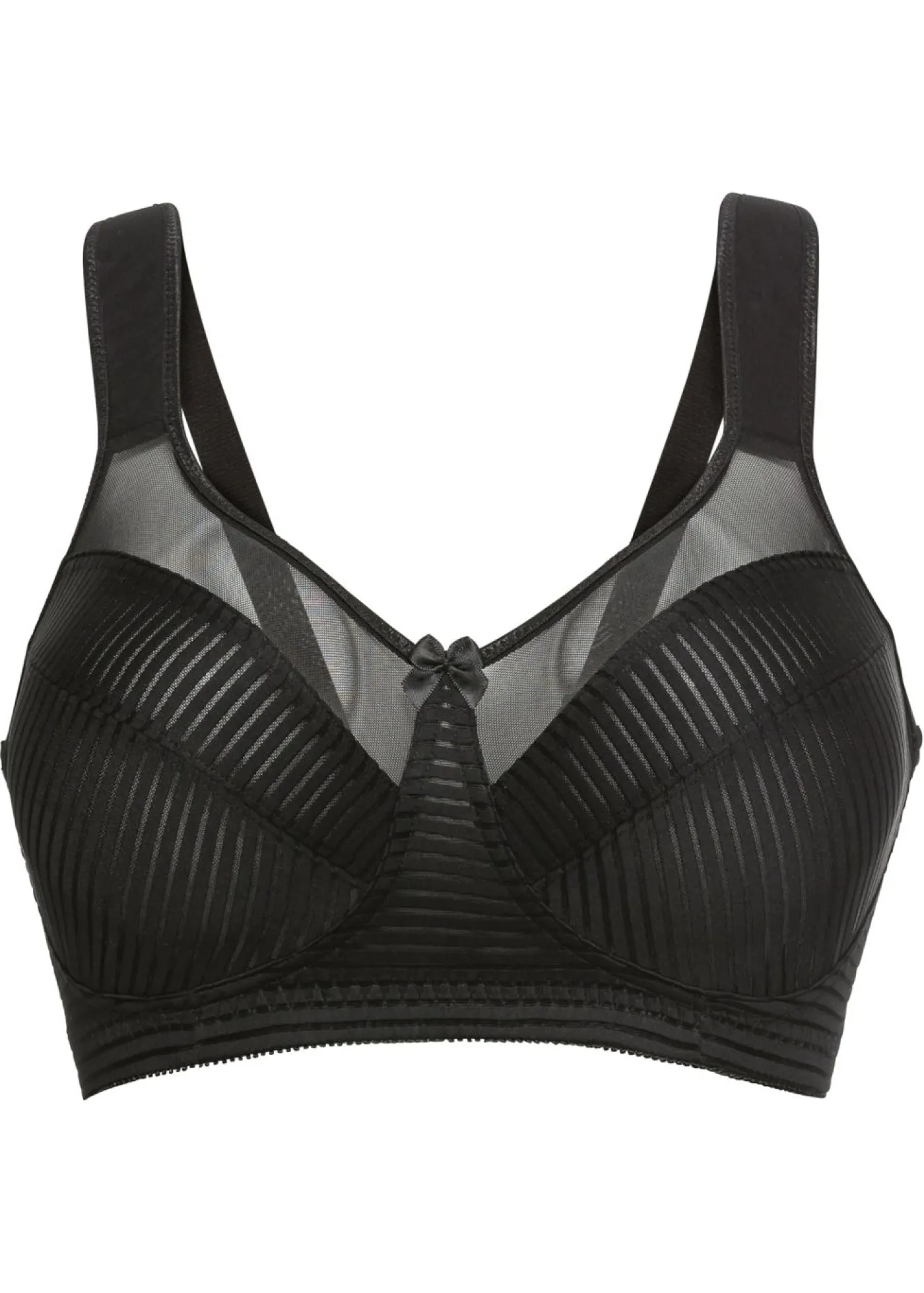 bonprix bonprix Sujetador reductor sin aros con tirantes acolchados Negro