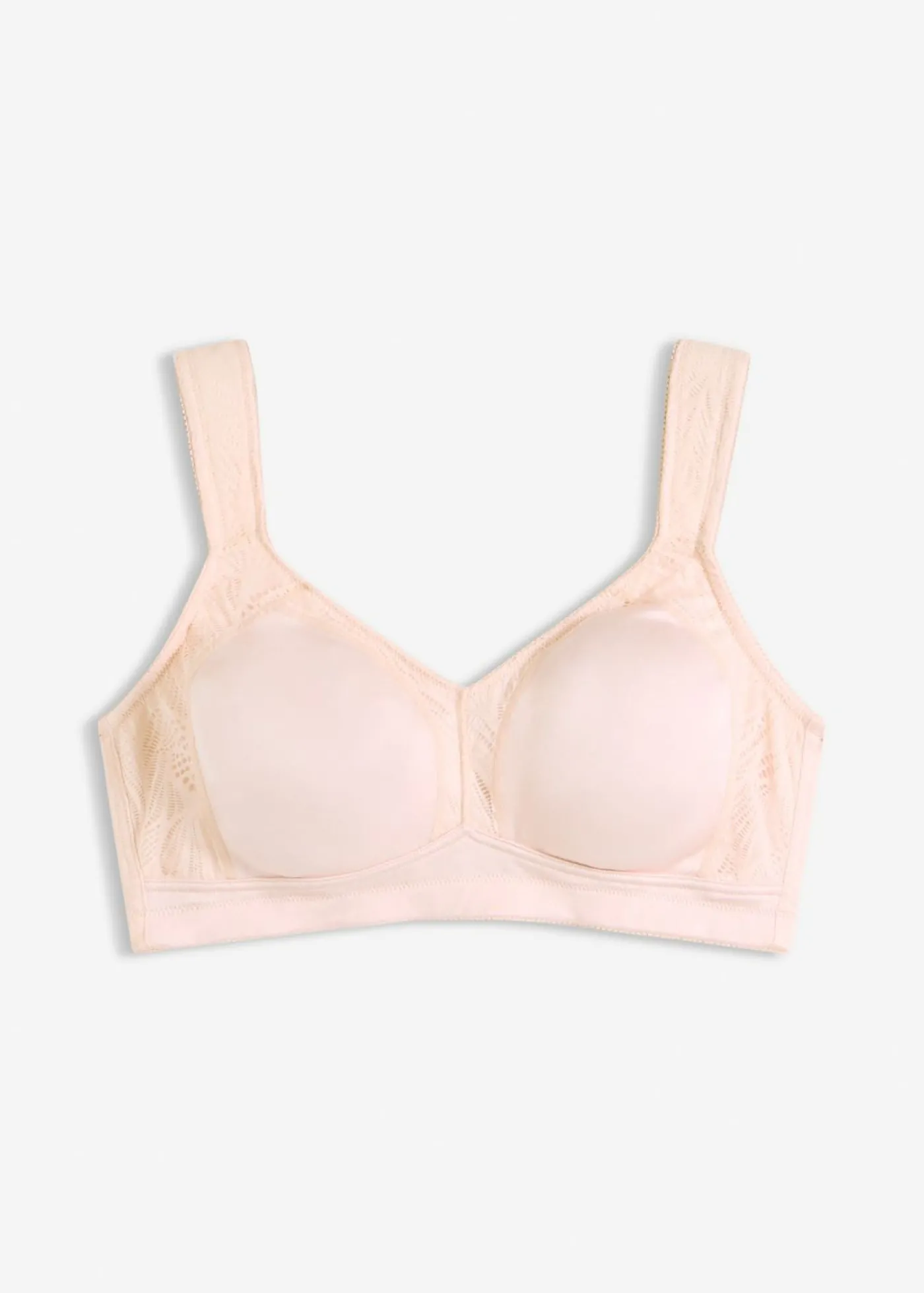 bonprix bonprix Sujetador reductor sin aros con tirantes acolchados rosa pálido Outlet