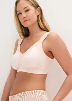 bonprix bonprix Sujetador reductor sin aros con tirantes acolchados rosa pálido Outlet