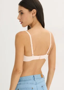 bonprix bonprix Sujetador sin aros con algodón orgánico Rosa seda New