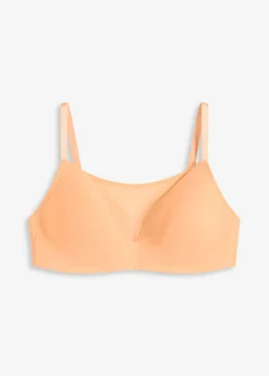 bonprix bonprix Sujetador sin aros con malla melocotón pálido Outlet