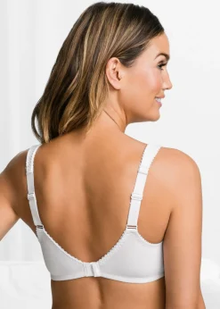 bonprix bonprix Sujetador sin aros de algodón orgánico (2 unidades) 2 x blanco Clearance