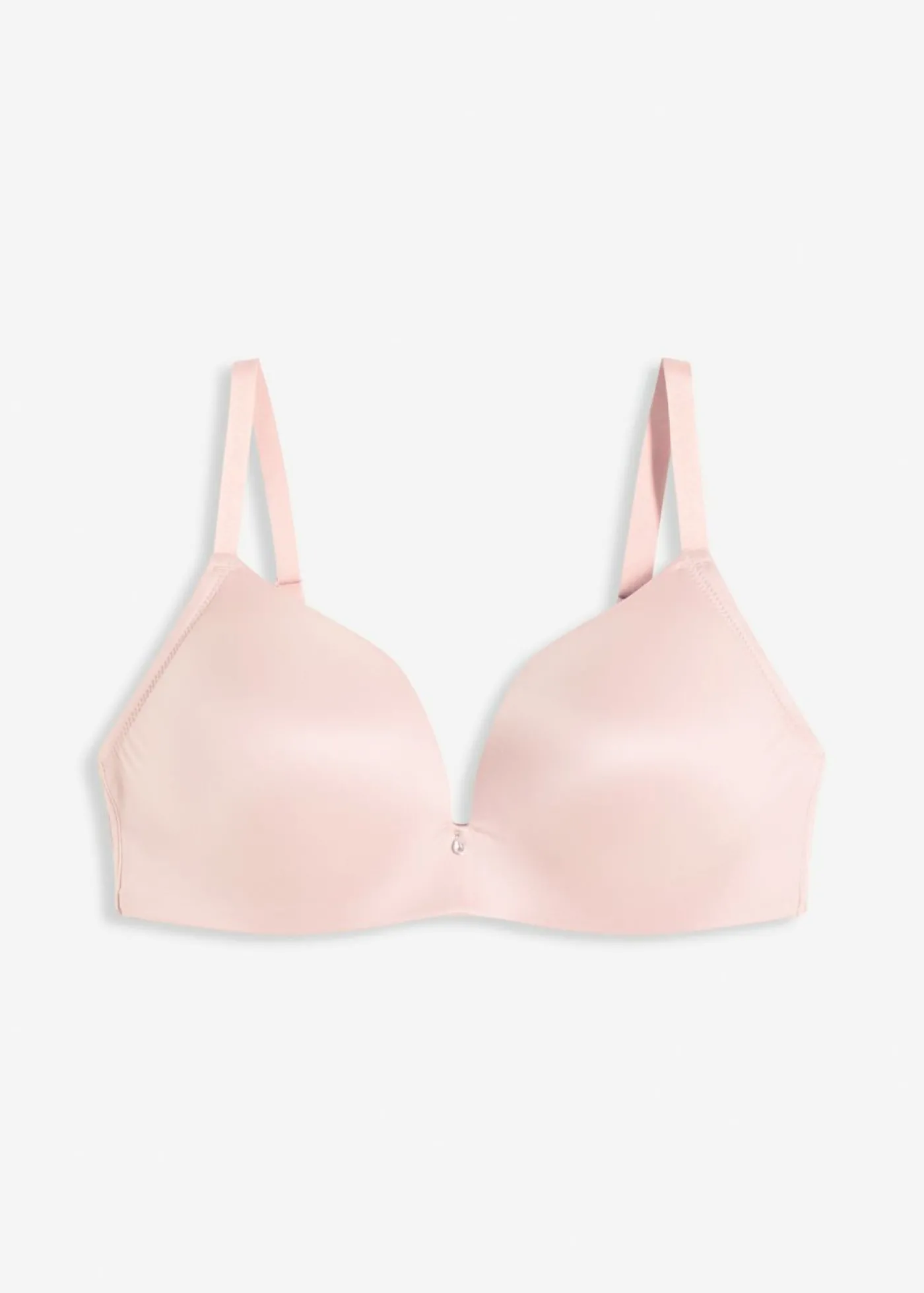 bonprix bonprix Sujetador sin aros de material brillante rosa pálido Clearance