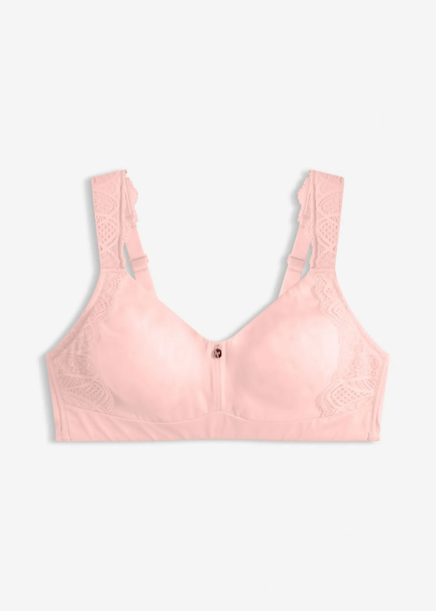 bonprix bonprix Sujetador suave sin aros con efecto reductor Rosa seda Clearance