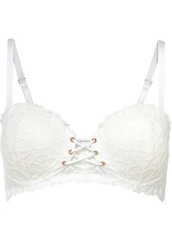 bonprix bonprix Sujetador tipo balconette de encaje fino Blanco New