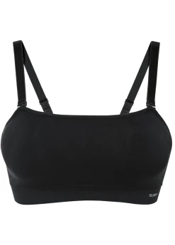bonprix bonprix Sujetador tipo bandeau sin costuras Feel Comfort con tirantes desmontables Negro Outlet
