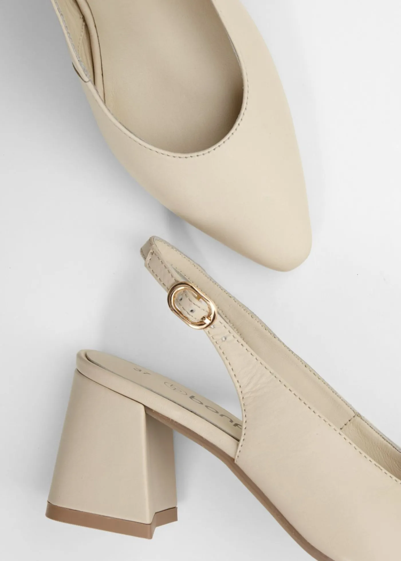 bonprix bonprix Tacones de piel Arena claro New