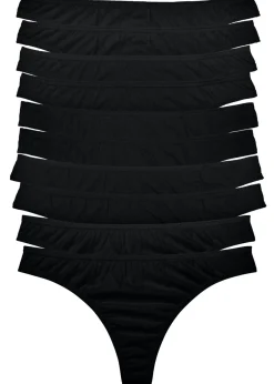 bonprix bonprix Tanga (10 unidades) Negro Hot