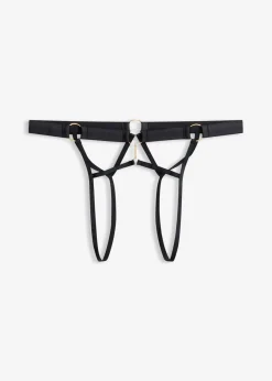 bonprix bonprix Tanga con abertura Negro Best