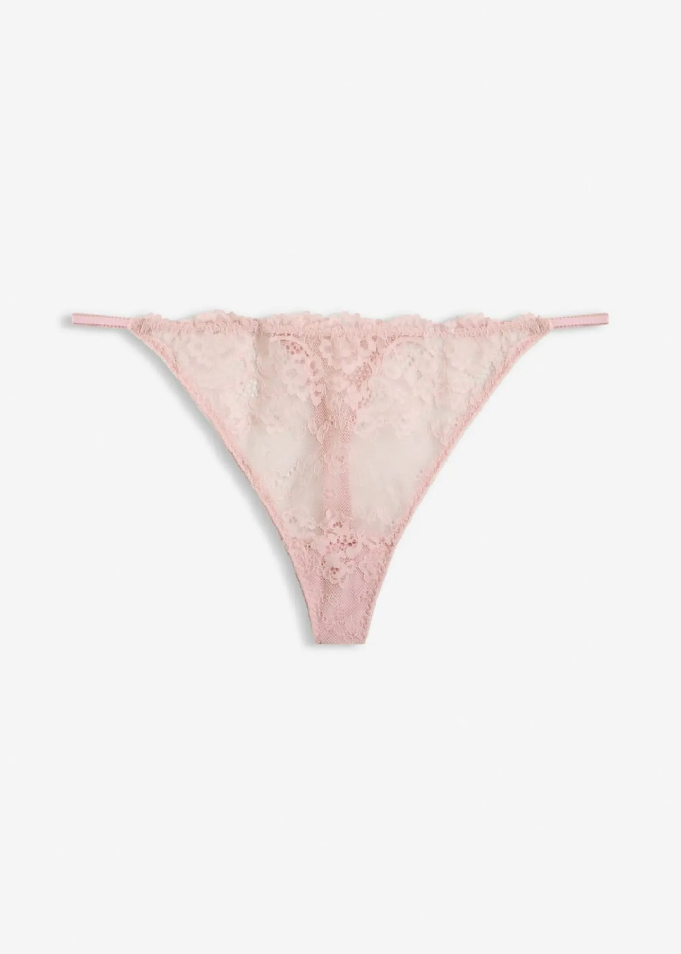 bonprix bonprix Tanga de encaje delicado Rosa empolvado Sale