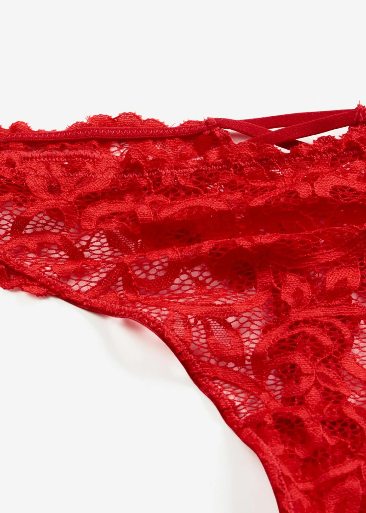 bonprix bonprix Tanga de encaje suave Rojo salsa Best