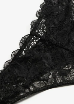 bonprix bonprix Tanga en V Negro Outlet