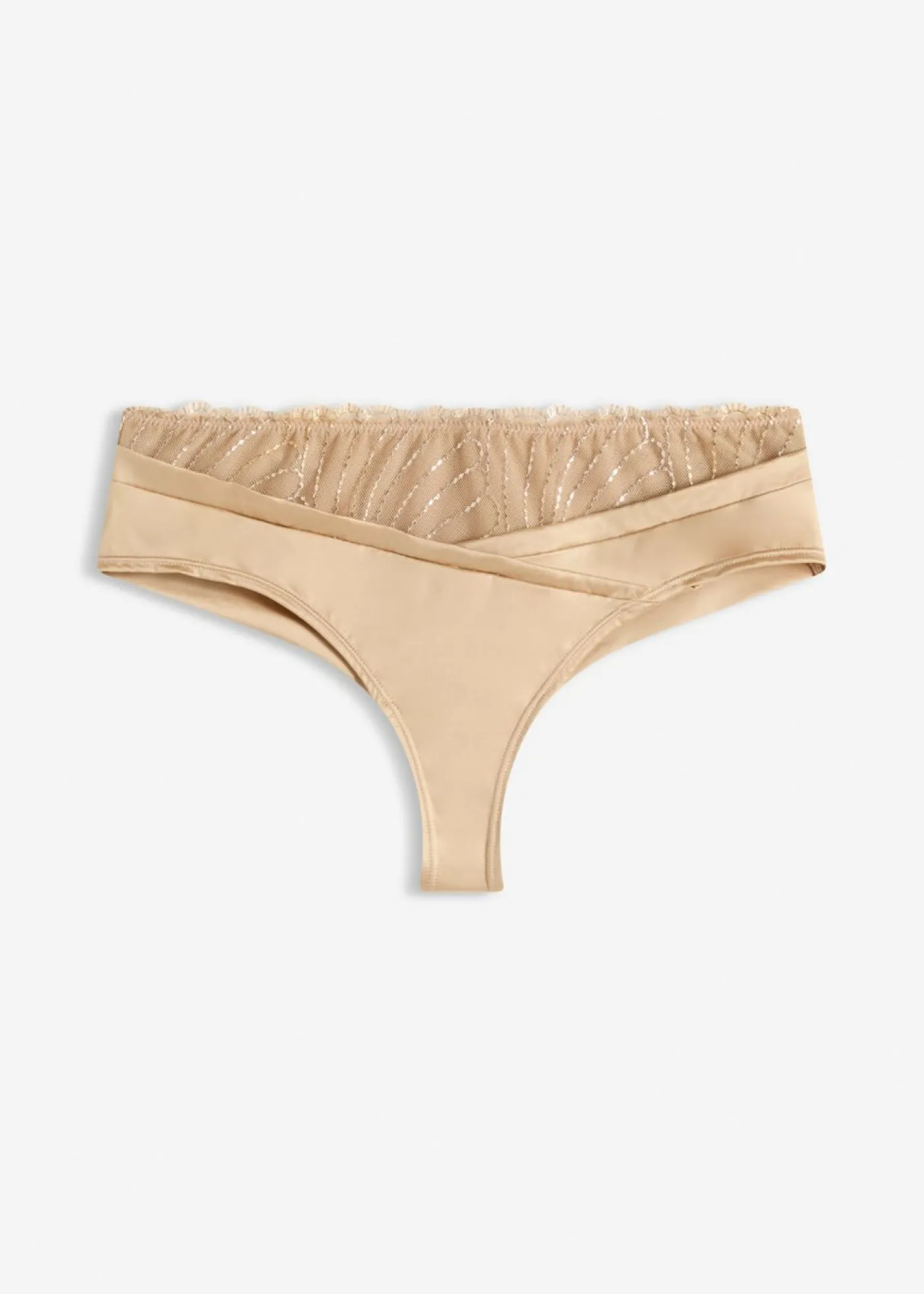 bonprix bonprix Tanga sin costuras Beige pardo Online