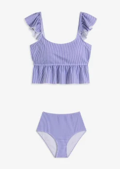 bonprix bonprix Tankini (2 piezas) blanco-azul con rayas