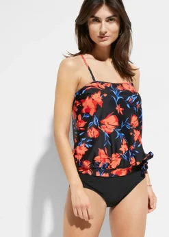 bonprix bonprix Tankini (2 piezas) Negro/rojo/azul de flores Sale