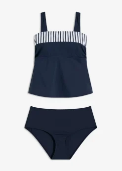bonprix bonprix Tankini (2 piezas) con tirantes anchos Azul marino