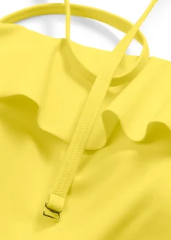 bonprix bonprix Tankini bandeau (2 piezas) con tirantes multiposición limón Online