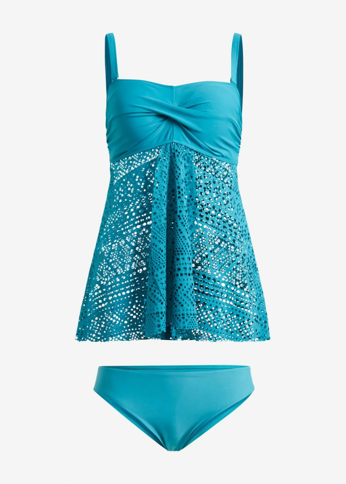 bonprix bonprix Tankini bandeau largo (2 piezas) verde mar Online