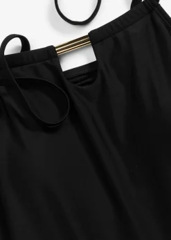 bonprix bonprix Tankini con aberturas en el escote (2 piezas) Negro Hot