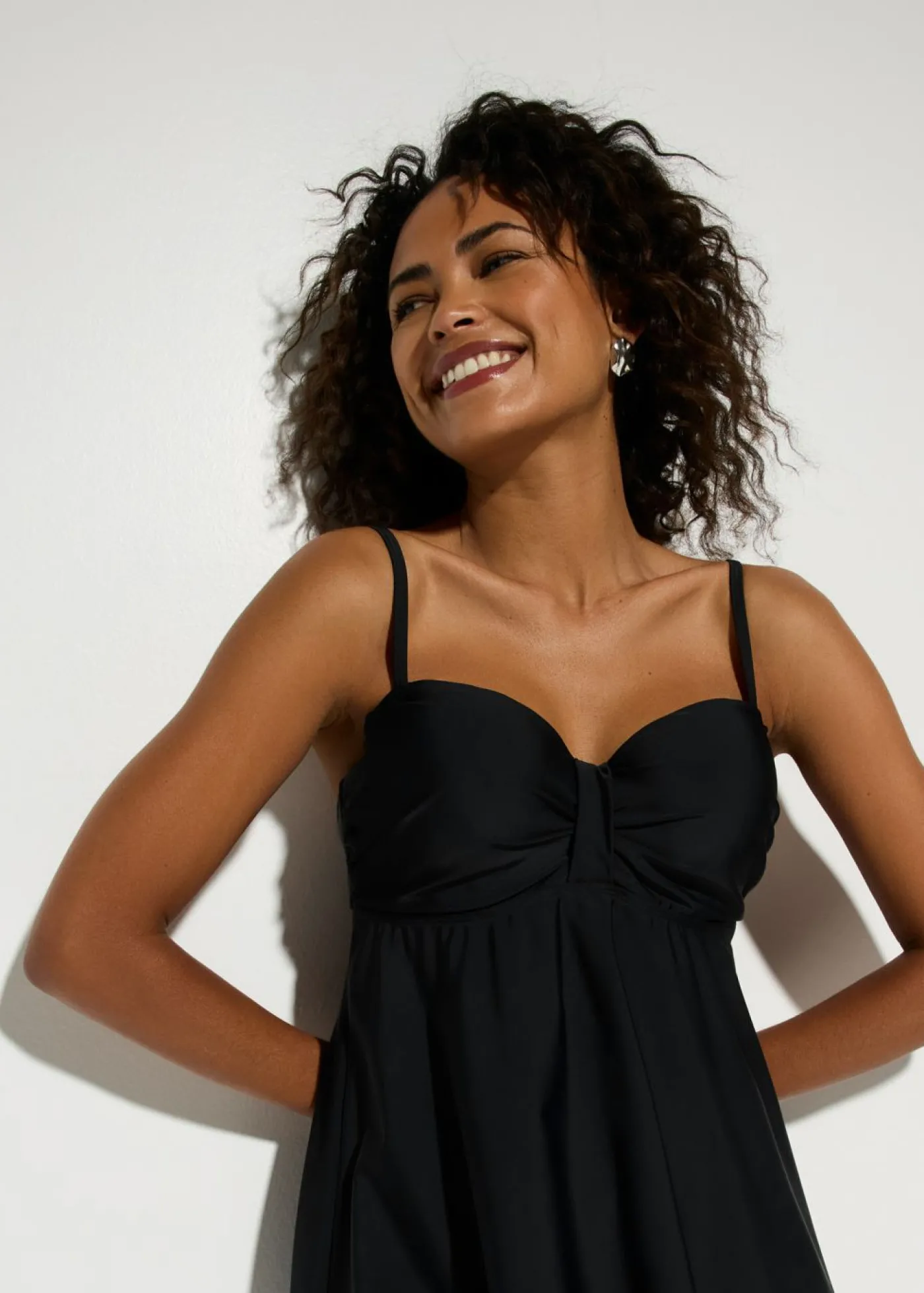 bonprix bonprix Tankini largo (2 piezas) Negro