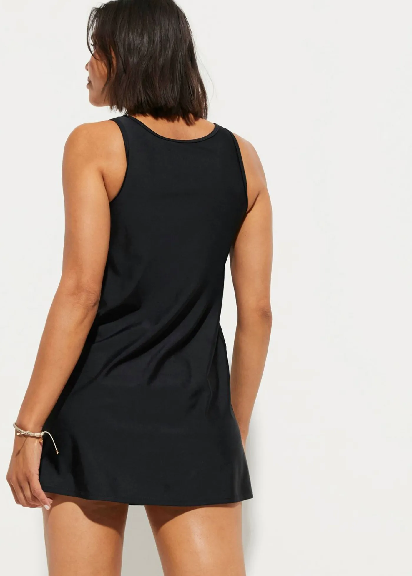 bonprix bonprix Tankini largo de secado rápido con encaje (2 piezas) Negro Best