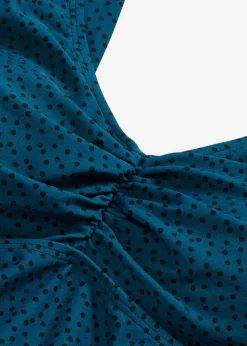 bonprix bonprix Tankini largo (2 piezas) de dobladillo irregular verde mar topos Discount
