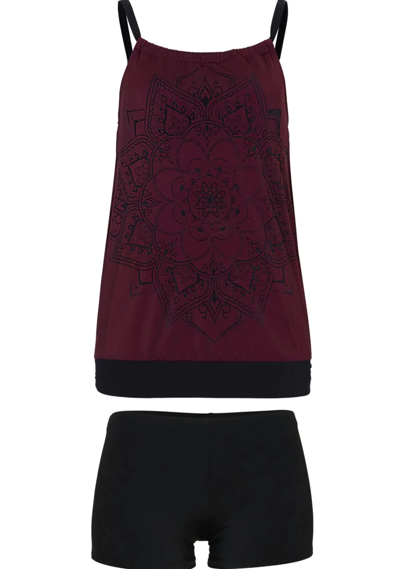 bonprix bonprix Tankini oversize (2 piezas) baya-negro Sale
