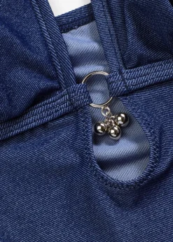bonprix bonprix Tankini (2 piezas) con aspecto vaquero Azul oscuro denim