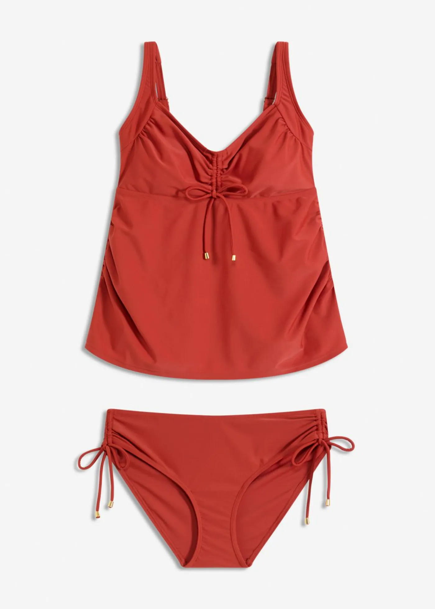 bonprix bonprix Tankini premamá (2 piezas) con cinta para anudar naranja óxido Best