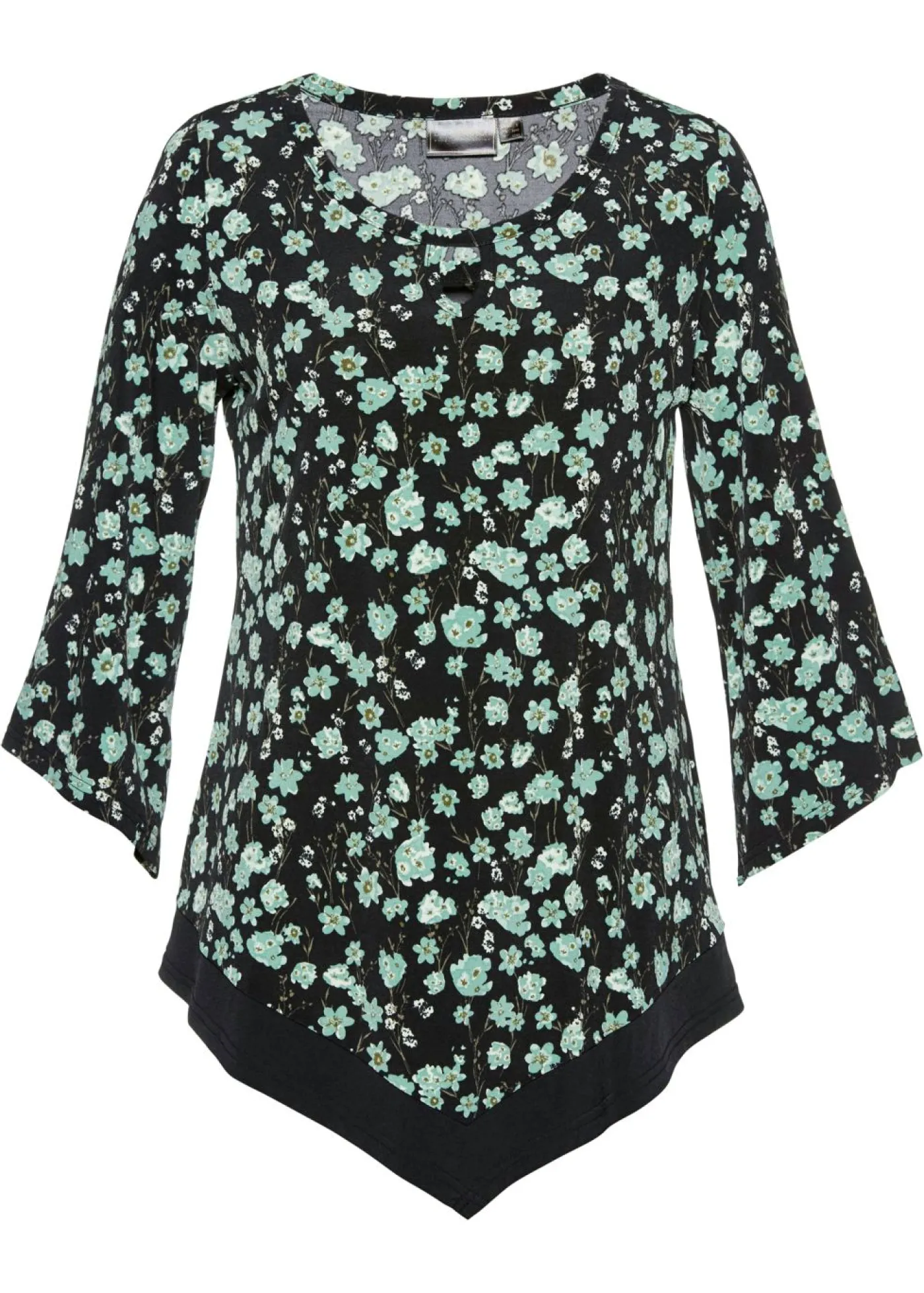 bonprix bonprix Túnica verde pálido / gris claro. con flores Best