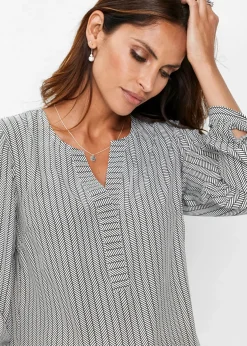bonprix bonprix Túnica Negro-blanco estampado
