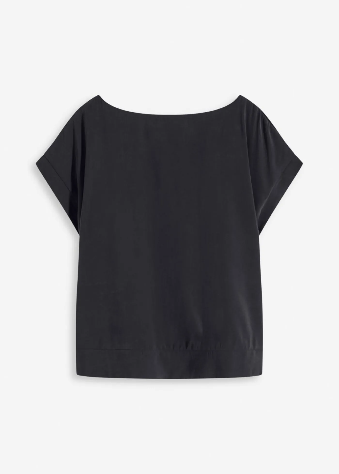 bonprix bonprix Túnica con escote barco Negro Discount