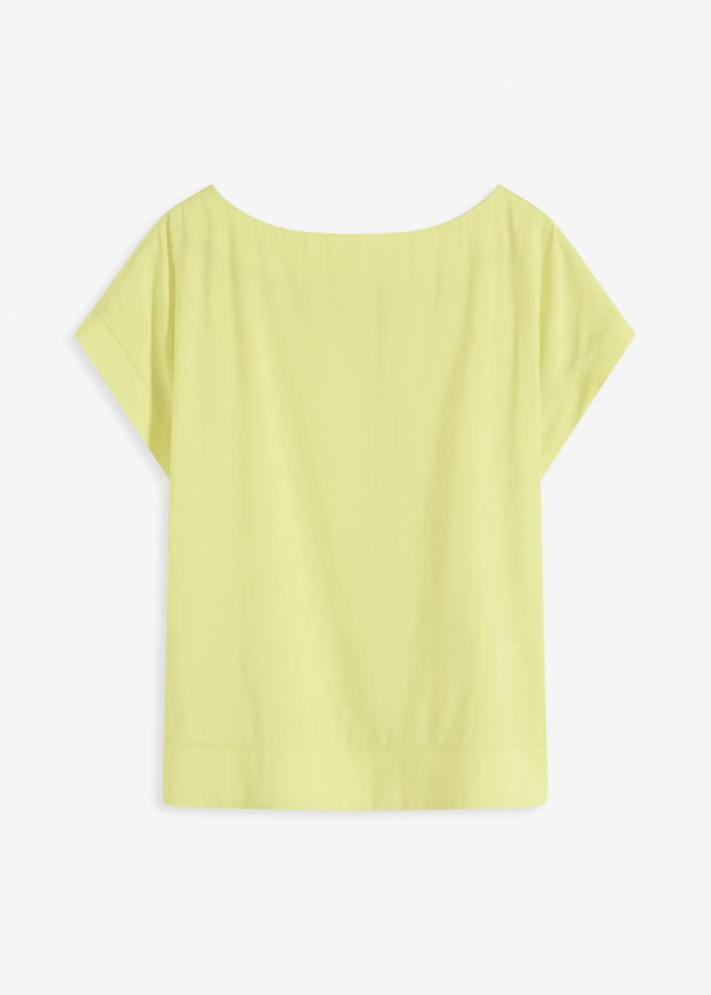 bonprix bonprix Túnica con escote barco Amarillo cítrico