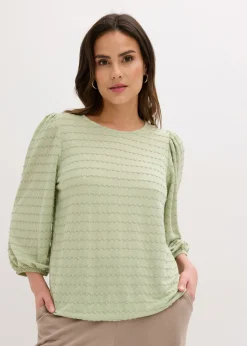 bonprix bonprix Túnica con estructura verde pálido Outlet