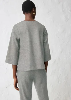 bonprix bonprix Túnica con lana Gris jaspeado Outlet